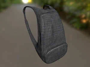 zaino low-poly pbr Modello 3D