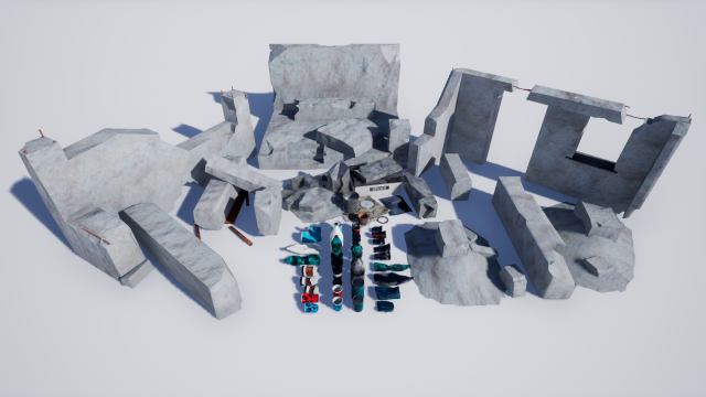 garbage and destroyed buildings pbr 8k 3D Model .c4d .max .obj .3ds .fbx .stl .blend 