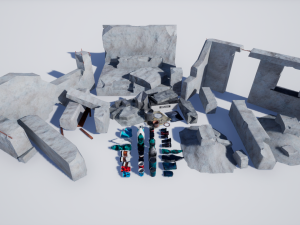 garbage and destroyed buildings pbr 8k 3D Model