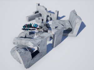 garbage and destroyed buildings pbr 8k 3D Model