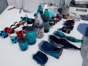 garbage and destroyed buildings pbr 8k 3D Model