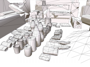garbage and destroyed buildings pbr 8k 3D Model