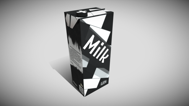 carton of milk 4k pbr Modello 3D .c4d .max .obj .3ds .fbx .stl .blend