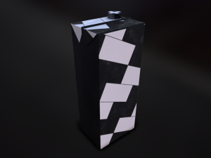 carton of milk 4k pbr Modello 3D