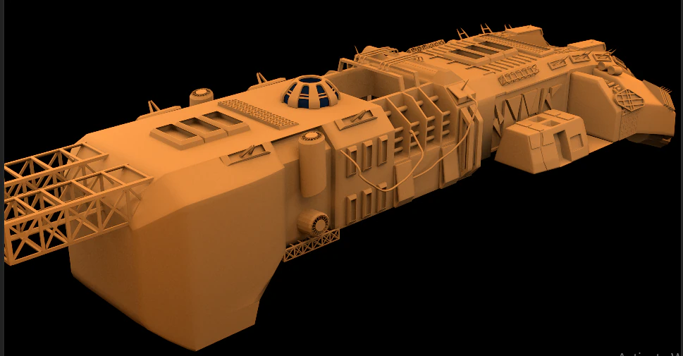 figterspaceshipe 3D Model .c4d .max .obj .3ds .fbx .stl .blend 