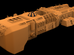 figterspaceshipe 3D-Modell