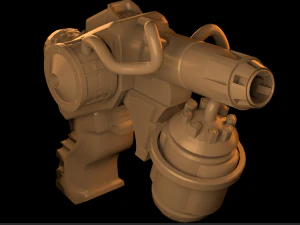 pistolet à feu Modèle 3D