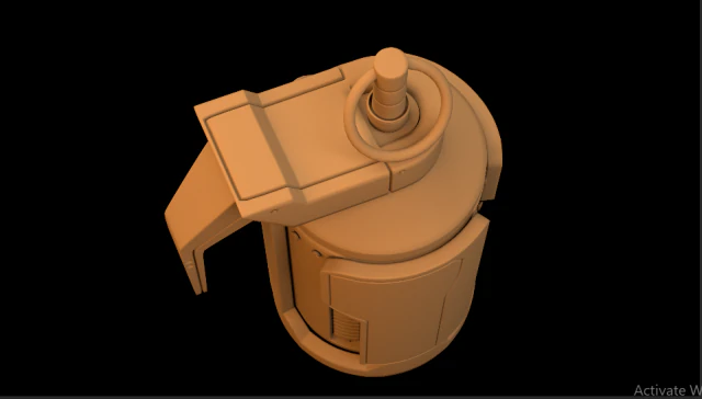 granitowy głupek Model 3D .c4d .max .obj .3ds .fbx .stl .blend 