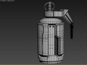 granitowy głupek Model 3D