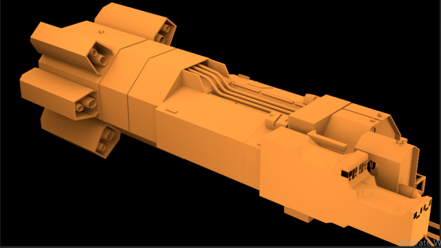 space-ship-007 Modèle 3D .c4d .max .obj .3ds .fbx .stl .blend 