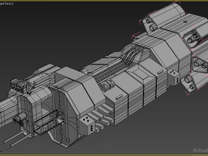 pesawat luar angkasa-007 Model 3D