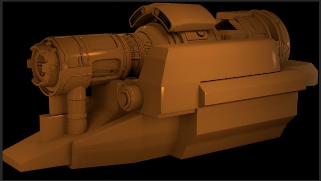 spaceshippart Modèle 3D .c4d .max .obj .3ds .fbx .stl .blend 