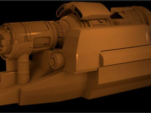 część statku kosmicznego Model 3D