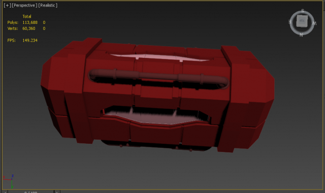 box 3D Model .c4d .max .obj .3ds .fbx .stl .blend 