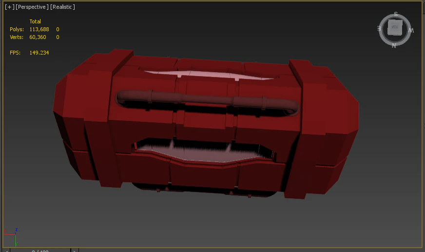 box 3D Model .c4d .max .obj .3ds .fbx .stl .blend 