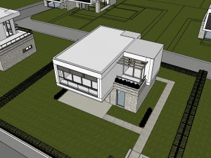 modern villa - single family 3D Model