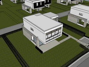 modern villa - single family 3D Model