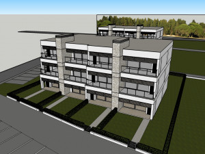 beach apartment building type 1 3D 模型