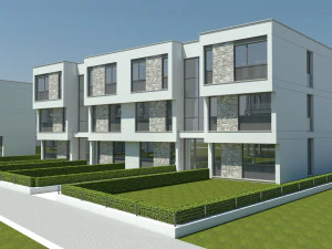 beach apartment building type 2 3D Model