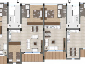 beach apartment building type 2 3D Model