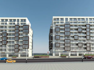 आवासीय परिसर 1 3D मॉडल