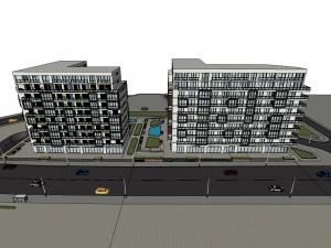 residential complex 1 3D मॉडल