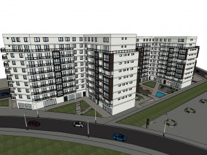 residential complex 1 3D मॉडल
