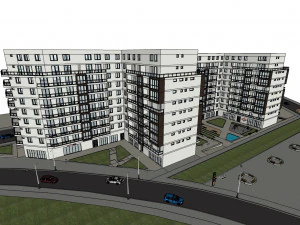 आवासीय परिसर 1 3D मॉडल