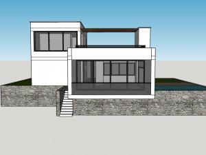 contemporary villas - 4 types 3D Model