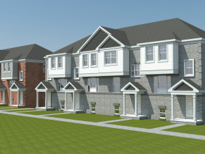 attached housing 3D मॉडल