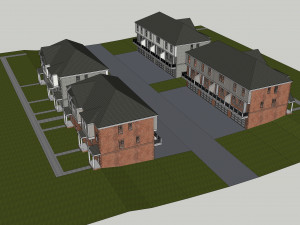 attached housing 3D मॉडल