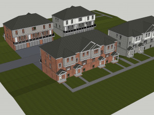 attached housing 3D मॉडल