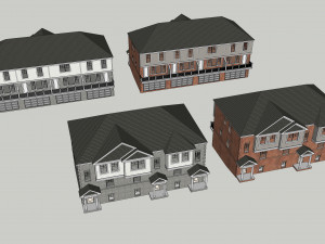 attached housing 3D मॉडल