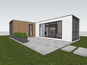 rumah kontainer Model 3D