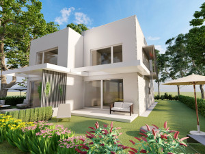 contemporary villa 2-units 3D मॉडल