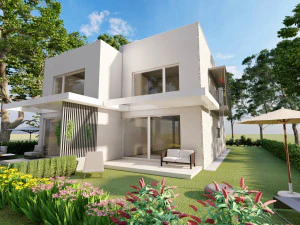 villa contemporanea di 2 unit&agrave; Modello 3D