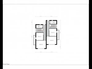 contemporary villa 2-units 3D Model