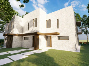 villa contempor&acirc;nea com 3 unidades Modelo 3D