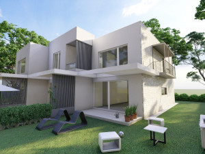 contemporary villa 3-units 3D मॉडल