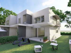 villa contemporanea di 3 unit&agrave; Modello 3D