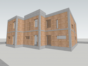 contemporary villa 3-units 3D मॉडल