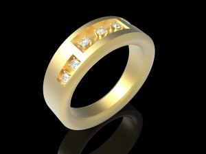 ring gold asim Modello di stampa 3D