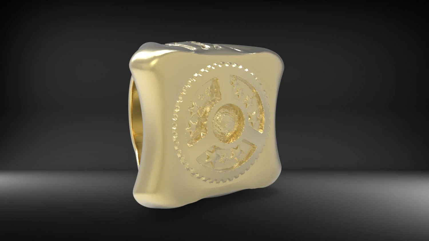 ring moon 3D Print Model .c4d .max .obj .3ds .fbx .stl .blend 