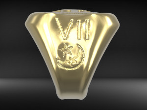 ring moon Modelo de impresión 3D