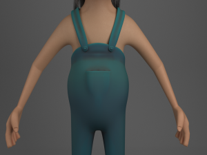 cartoon redneck no rig 3D मॉडल