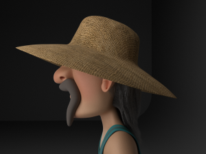 cartoon redneck no rig 3D मॉडल