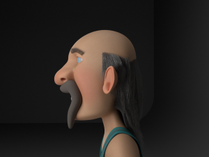 cartoon redneck no rig 3D मॉडल
