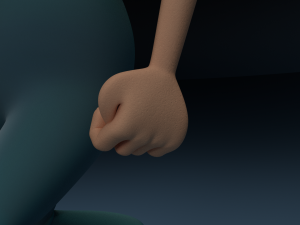cartoon redneck rigged 3D Model