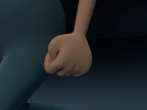 redneck cartone animato truccato Modello 3D