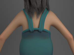 cartoon redneck rigged 3D Model